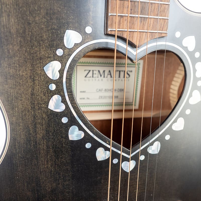 sai ZEMAITIS エレアコ CAF-80HCW-DBK ハート sai ZEMAITIS エレアコ