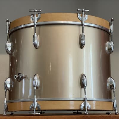 1950's Gretsch 20" Round Badge Bass Drum 14x20 - Copper Mist Lacquer Refinish image 7