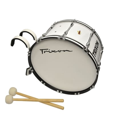 Trixon Pro Marching Bass Drum 28 x 14 White image 2
