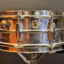 Ludwig No. 400 Supraphonic 5x14" 10-Lug Aluminum Snare Drum with Keystone Badge 1963 - 1969 - Chrome