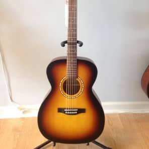Simon Patrick Songsmith Concert Hall Acoustic Electric Guitar w A3T Electronics Semi Gloss Burst Reverb