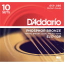 10 Sets of D'Addario EJ17 Medium Acoustic Guitar Strings (13-56)