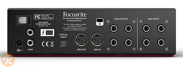 Focusrite Clarett 4Pre Thunderbolt Audio Interface image 2
