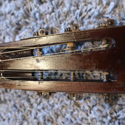 Vintage 1930s Regal Parlor Guitar Rare Children's Size Waverly Tuners Pre War Martin Washburn Ditson image 4