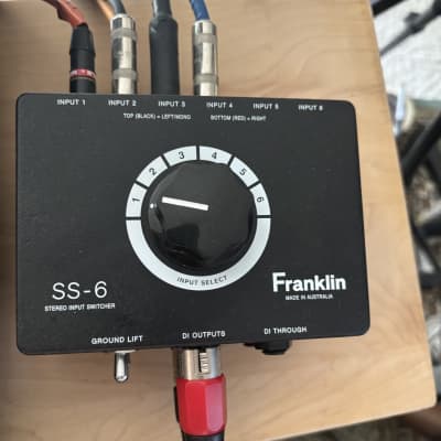 Franklin Audio / SS-6 DI ステレオスイッチャー SS-6 Switchable Input Stereo DI – Franklin Audio