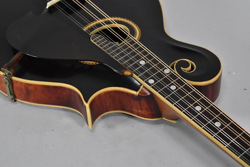 1913 Gibson F-4 Black Finish Mandolin w/HSC image 7