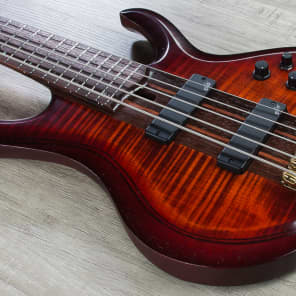 Ibanez BTB1905E Premium 5‑String Electric Bass Rosewood Board Brown Topaz Burst image 1