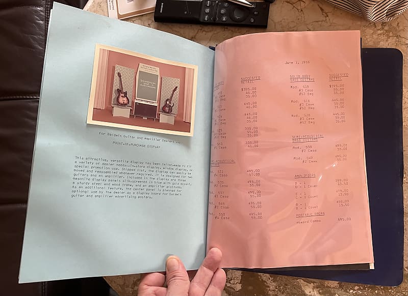 Baldwin 1966 Ultra Rare Catalog 1966 Reverb