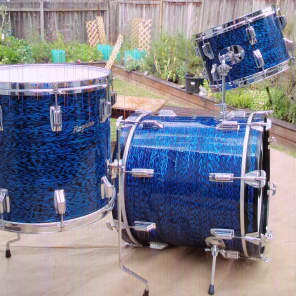 Rogers Bop 1967 Blue Onyx Drumset - Free CONUS Shipping image 7