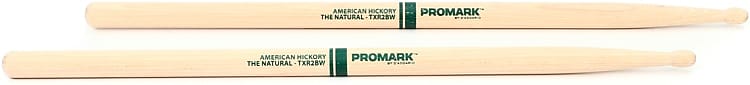 Promark Classic Forward Drumsticks - Raw Hickory - 2B - Wood Tip image 1