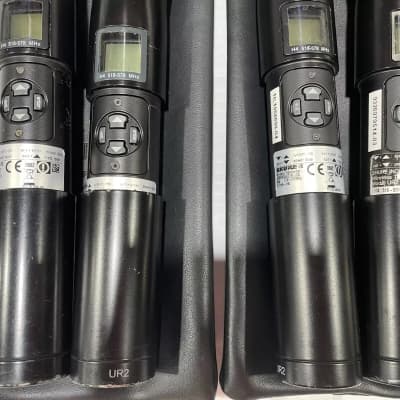 Shure UR4D+ Dual H4 Wireless Receiver W/(2)UR2 Handheld Transmitters #2418 (One) image 17