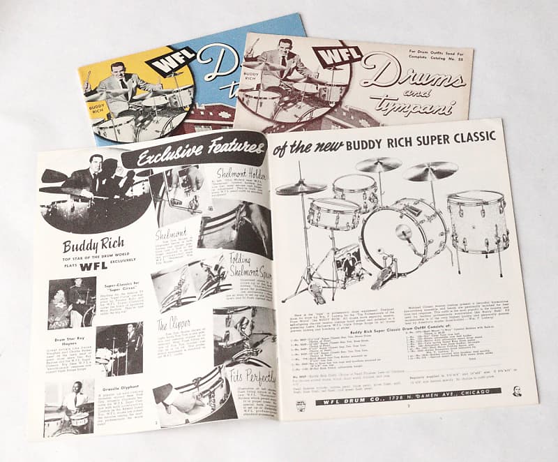 Wfl Ludwig Drum Catalog Collection 1950s Reverb