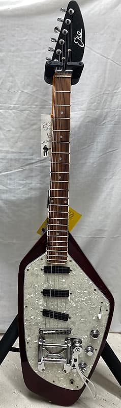 Eko Ghost VI Electric Guitar With Trem Red Wine Finish