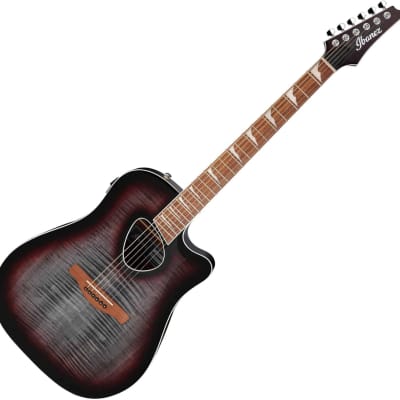 Ibanez Altstar Acoustic-Electric Guitar - Red Doom Burst High Gloss (ALT30FM) for sale