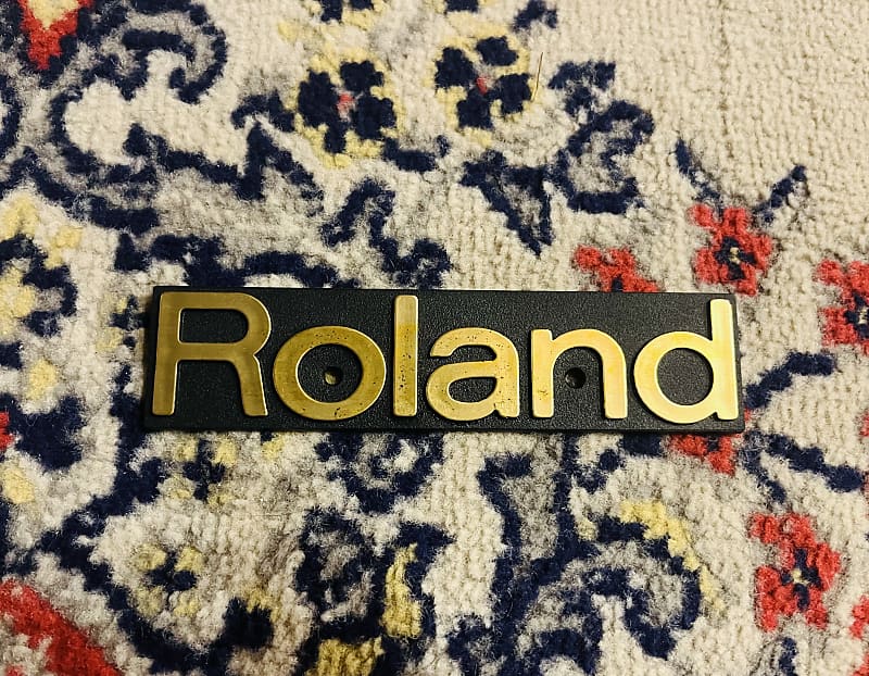 Roland Logo Plate w/ Mounting Screws image 1