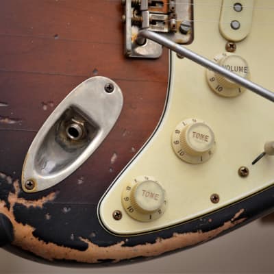 American Stand Fender Stratocaster Custom Heavy Relic Sunburst CS Fat 50's image 23
