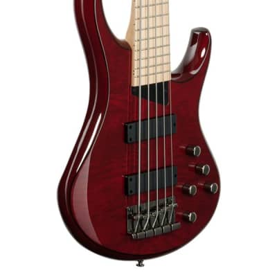 MTD Kingston Z5MP 5-String Bass Trans Cherry image 9