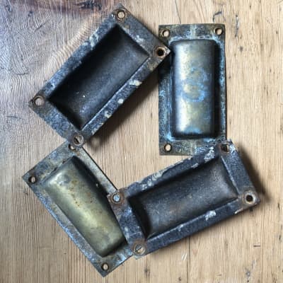 Set of 4x 4x12 Carlsbro B cabinet  Caster cups  1970 for sale