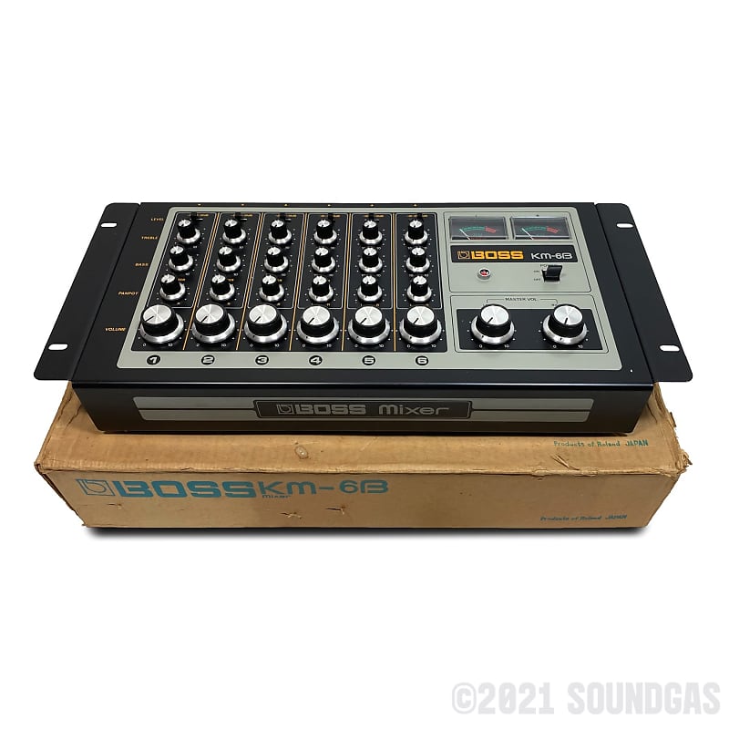 BOSS KM-6B ミキサー Boss KM-6B Mixer *Soundgas Serviced* | Reverb