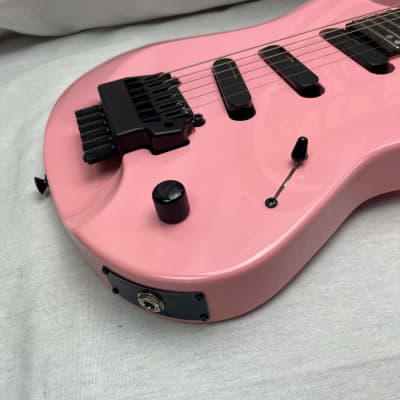 Kiesel Osiris Headless 6-string SSS Guitar with Gig Bag 2021 - Pink image 7