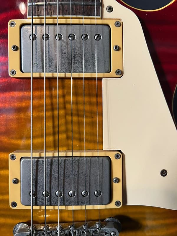 1993 Orville Les Paul Standard LPS80 F Cherry Burst Flame