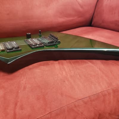 Jackson Kelly 1990's Trans Green Flame Top