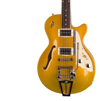Electric Guitar DUESENBERG STARPLAYER TV - Gold Top + Custom Line Case for sale