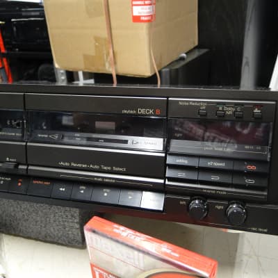 80年代Technics ダブルリバースカセットデッキ RS-T55R 動作品