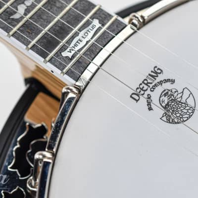 Deering White Lotus 5-String Lightweight Banjo image 4