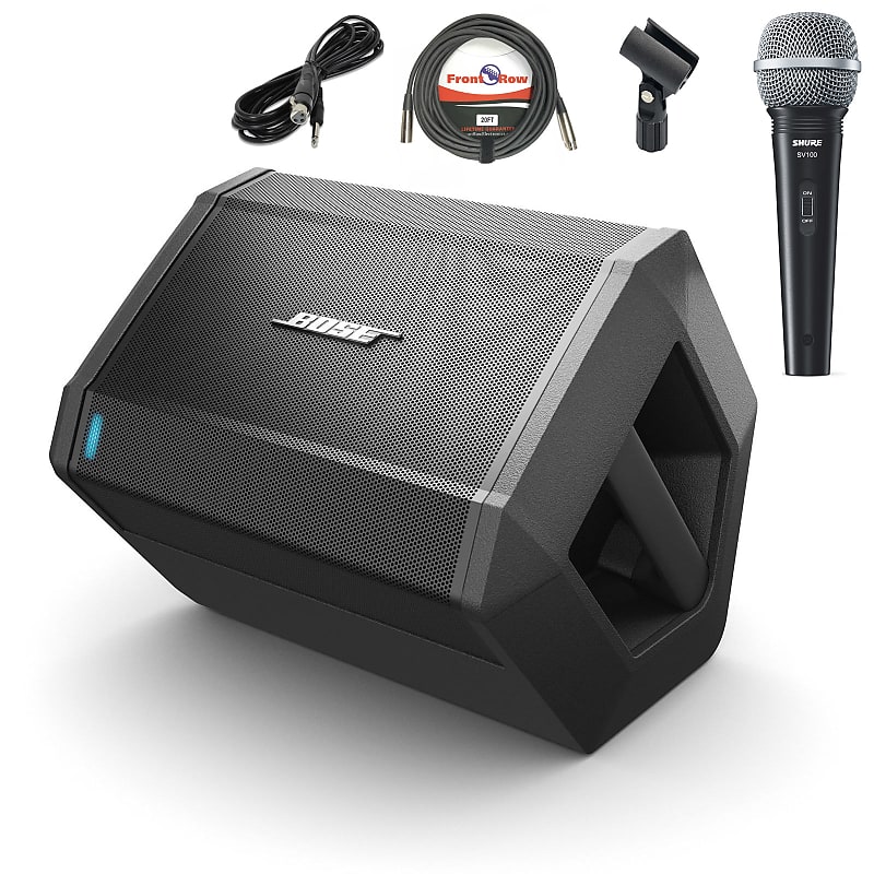 Bose S1 Pro Multi-Position PA System w/ Shure SV100-WA Mic & XLR Cable 20 ft image 1