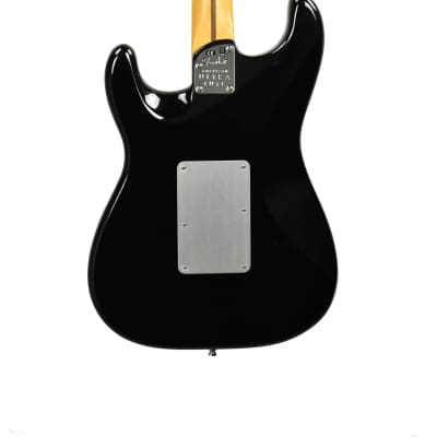 Fender American Ultra Luxe Stratocaster Floyd Rose HSS in Mystic Black US210072427 image 3