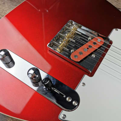 MyDream Partcaster Custom Built -  Iced Candy Apple Red Tele Quarter Pound image 5