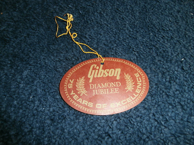 Vintage 1969/1970 Gibson Diamond Jubilee Hang Tag! RARE, Les Paul, ES-335, SG! image 1