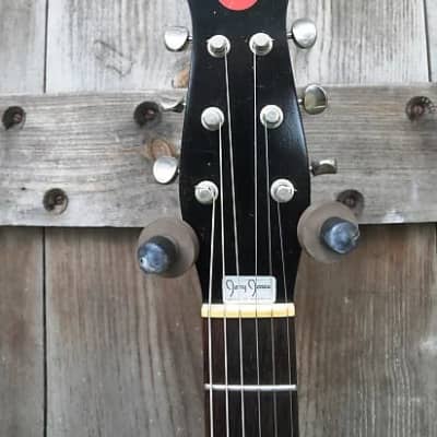 Jerry Jones Neptune Shorthorn 6 string-1991 Red w/OHSC- Super RARE Exc Shape-Wow! L@@@@K Neptune Short Horn 1991 - Red image 8