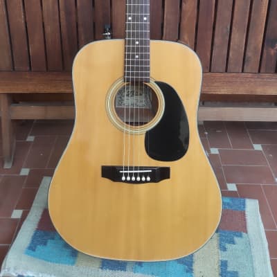 1973 made Vintage Acoustic Guitar Yamaha FG-160 GREEN Label Made