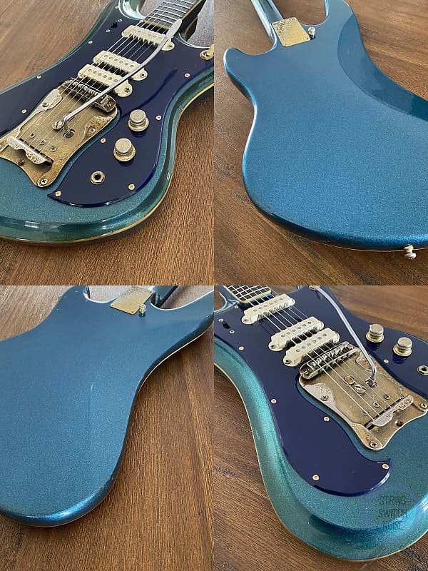 Guyatone LG-350T DX, Sharp 5, RARE !!! Sparkle Blue, 1968