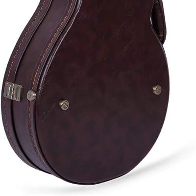 Crossrock CRW600MF F-body Mandolin Deluxe Wooden Hard Case with Leather Look No Fearing in Traving image 2