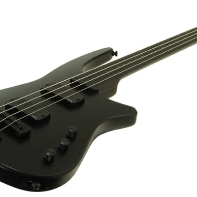 NS Design NXT4a Radius Bass Guitar - Black - Fretless for sale