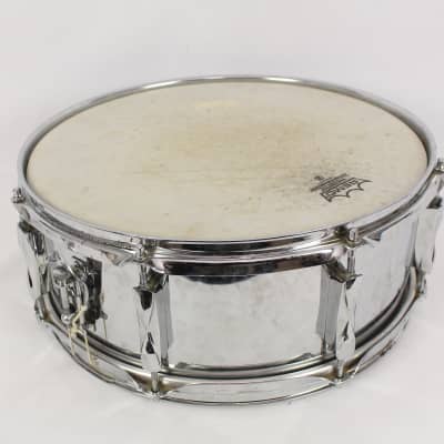Vintage Premier England 14" x 5" Steel Snare Drum Chrome 8-Lug image 3