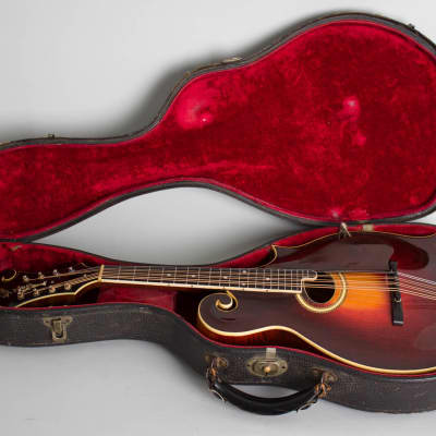 Gibson  H-4 Carved Top Mandola (1929), ser. #85299, original black hard shell case. image 10