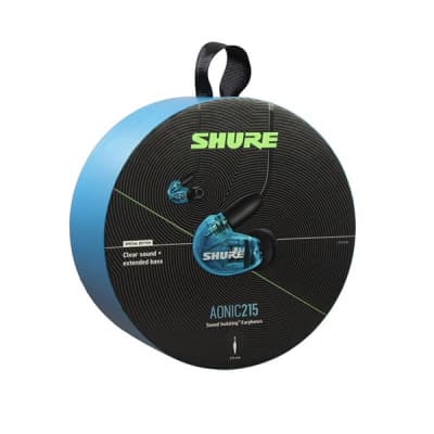 SHURE AONIC215 (SE215DYBL+UNI-A Special Edition) (Translucent Blue)  (Domestic regular product, 2 years warranty)