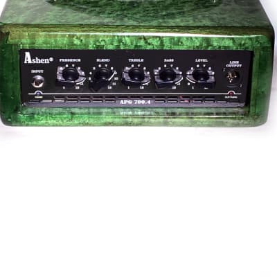 Ashen APG700.4 - 700 Watts Bass Guitar Amplifier Head in a custom-built maple enclosure image 5