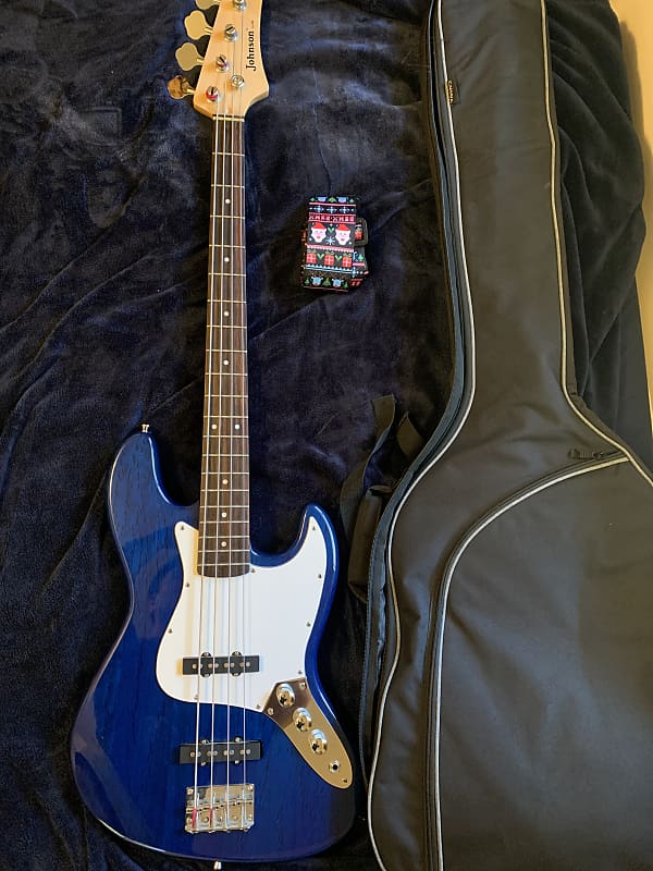 Johnson AXL Jazz Bass Blue - Blue | Reverb