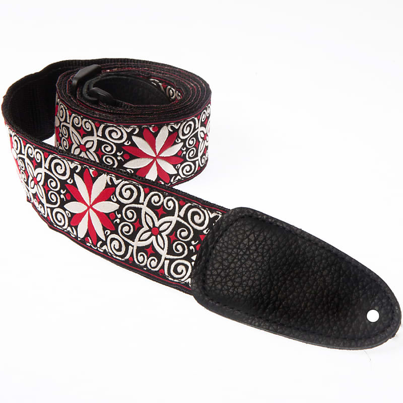Henry Heller Deluxe Jacquard 36 2-Inch Guitar Strap w/ Leather Ends image 1