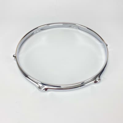 WorldMaxx 14″  8 Hole Batter and Snare side 2.3mm Hoop  Chrome image 5