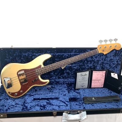 Fender Mexico precision bass 保証書付き Fender Custom Shop LTD '62 Precision Bass Relic - Aged Aztec