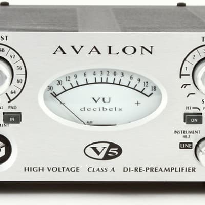 Avalon V5 Microphone Preamp - Silver image 1