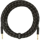 Fender Deluxe 18.6' Instrument Cable - Black Tweed