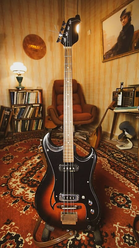 Musima Bass V2  Vintage GUITAR JAZZ MASTER JAGUAR Bass RARE DDR GDR USSR Relic image 1