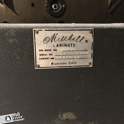 Mitchell Vintage 2x10" Guitar Speaker Cabinet 1970s-80s image 8
